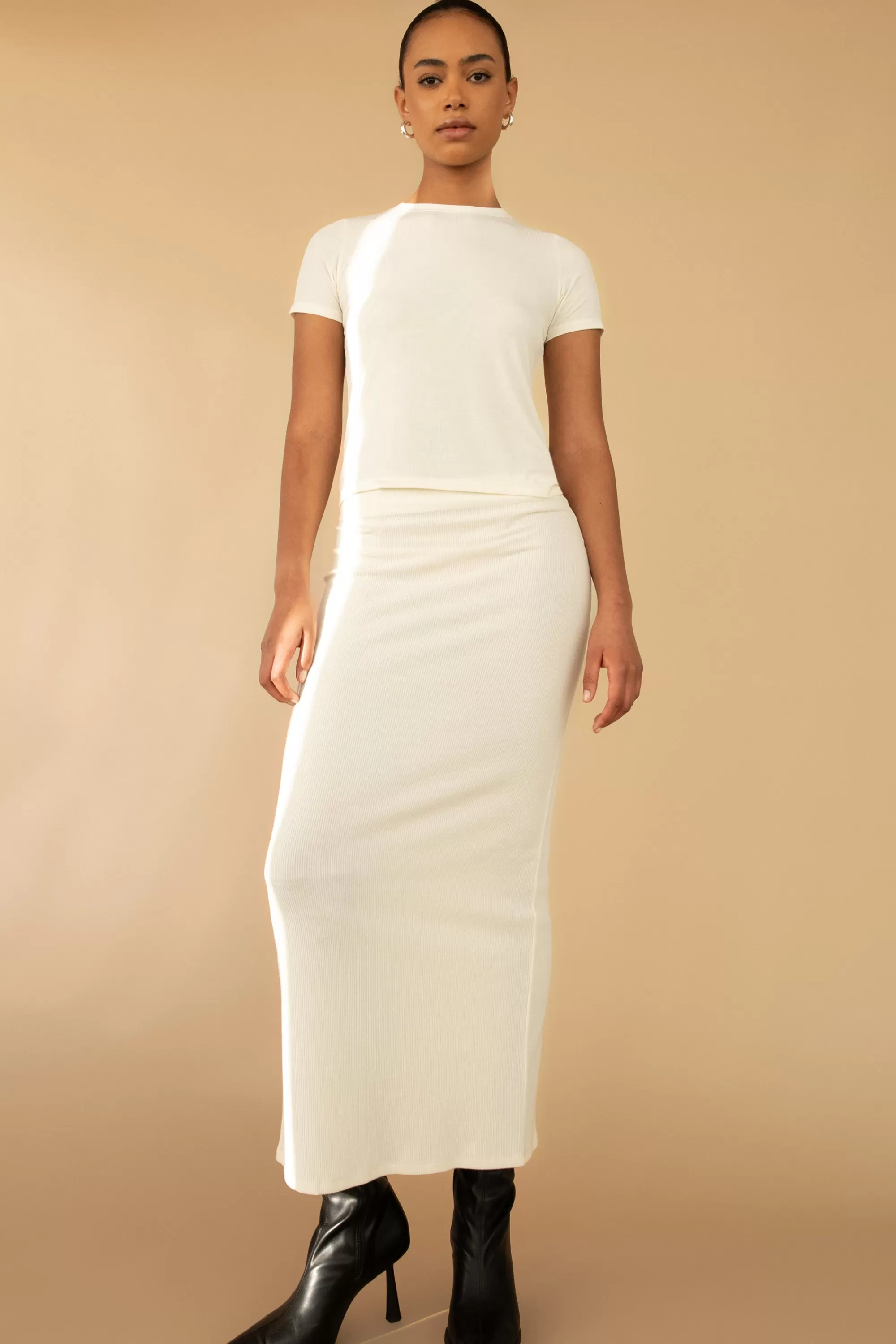 OAK + FORT BASIC T-SHIRT | Women Tops