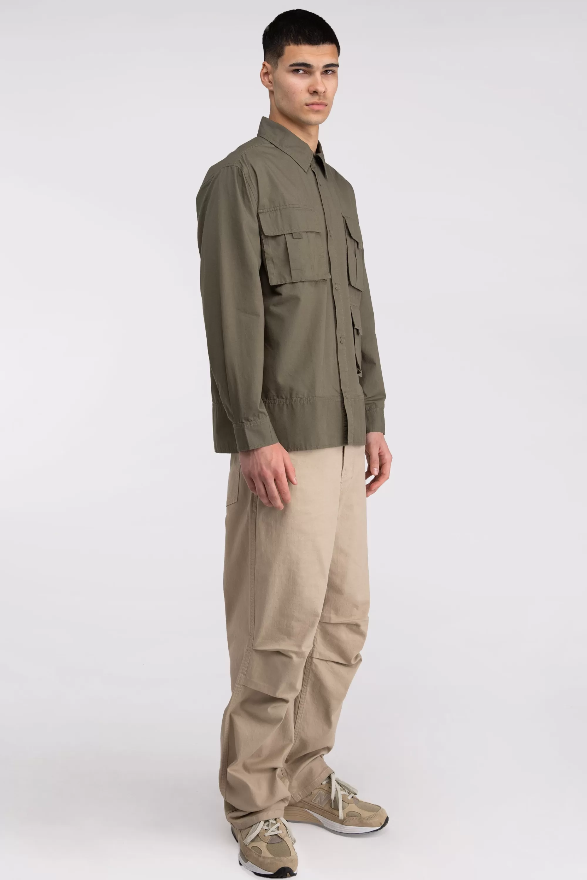 OAK + FORT CARGO SHIRT | Tops