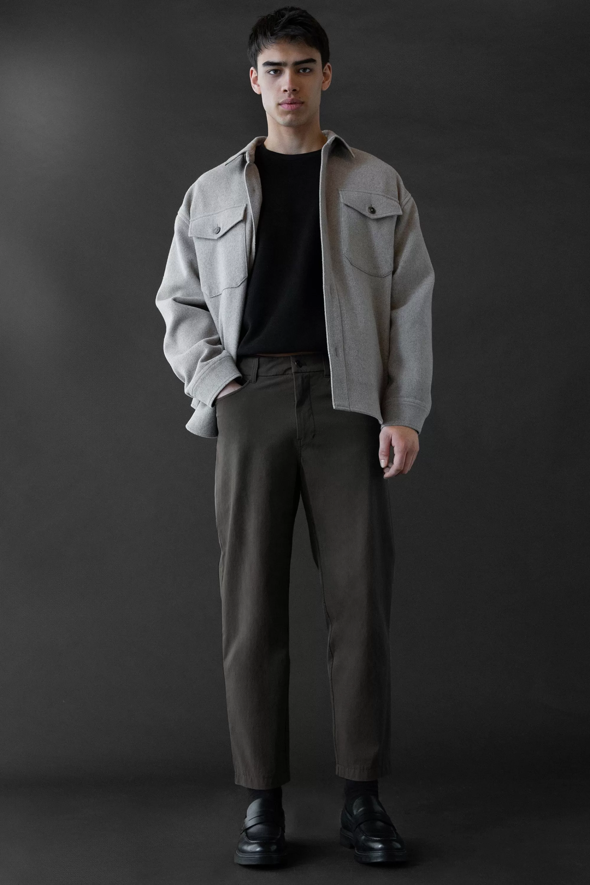 OAK + FORT COTTON TWILL STRETCH CHINO PANT | Pants