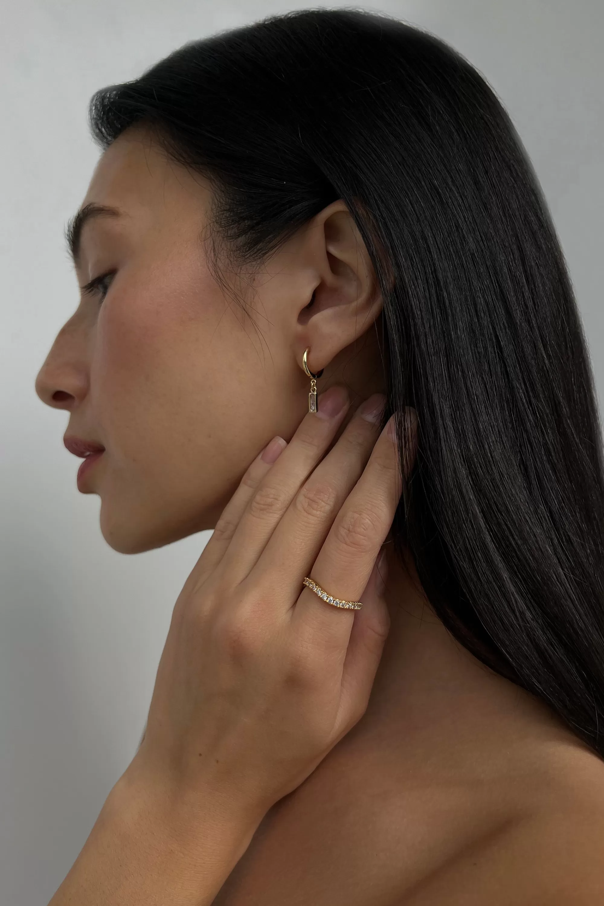 OAK + FORT CURVY ZIRCONIA RING | Women Rings & Bracelets | Rings & Bracelets