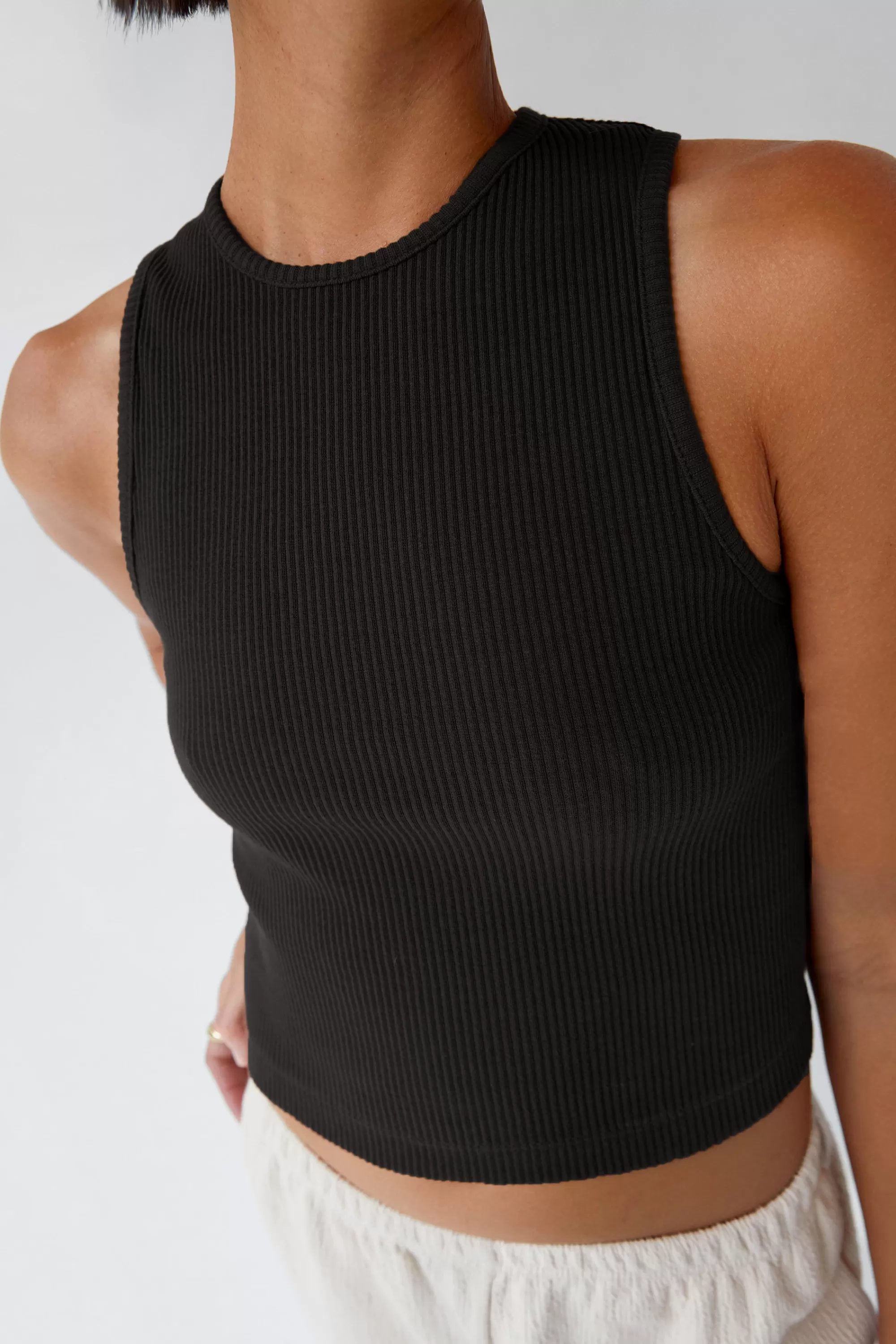 OAK + FORT RACERBACK CROPPED TANK | Women Tops