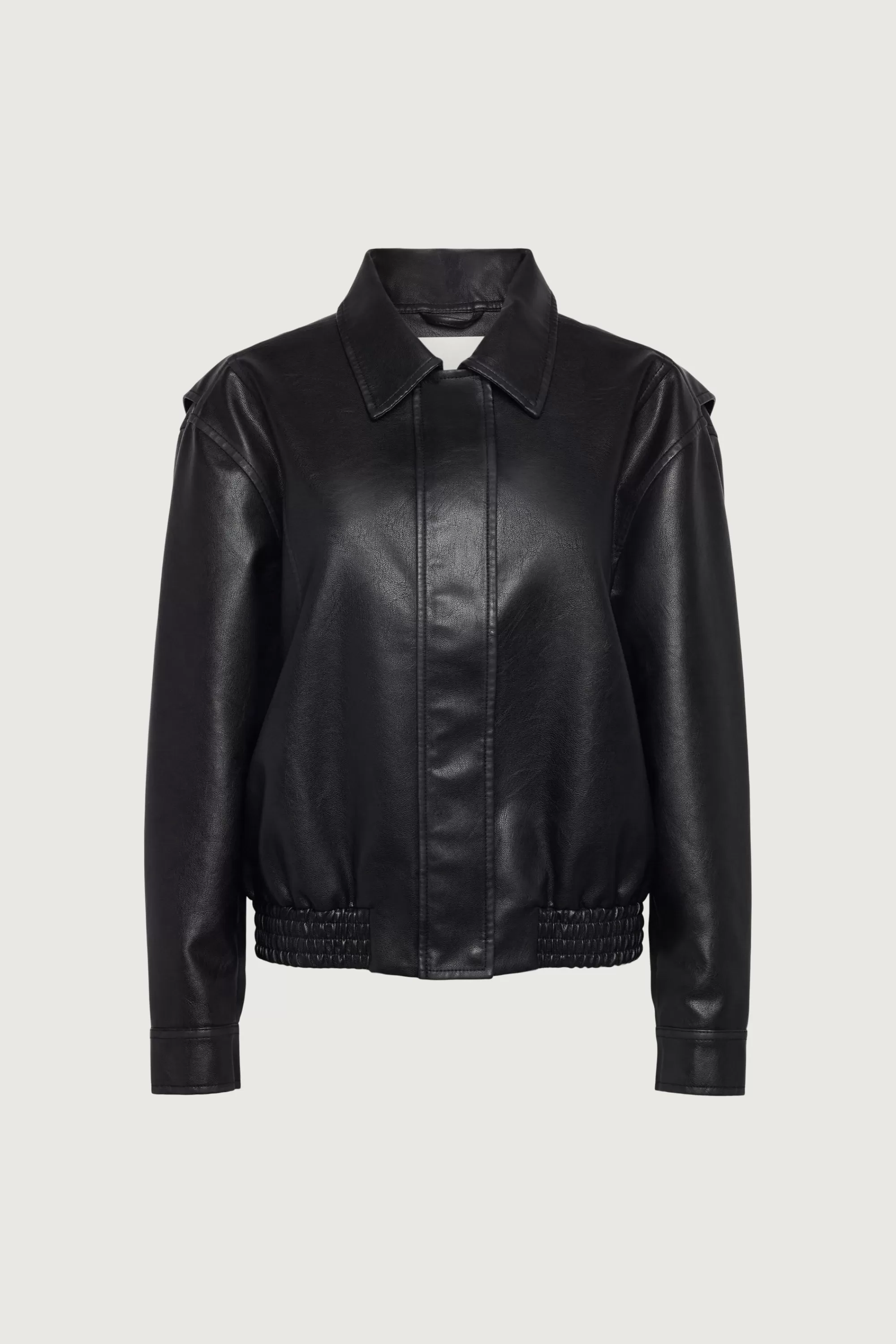 OAK + FORT VINTAGE INSPIRED VEGAN LEATHER BOMBER JACKET | Women Coats & Jackets